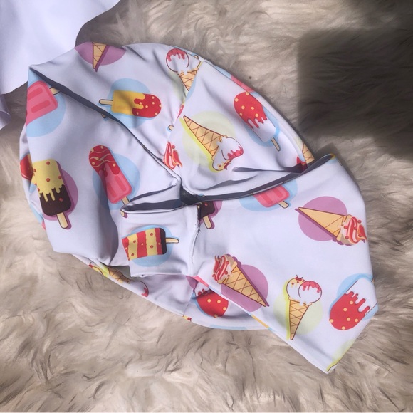 BIKINI SWIMMING SUIT BATHING SUIT ICE-CREAM PATTERN SHEIN - Picture 7 of 15